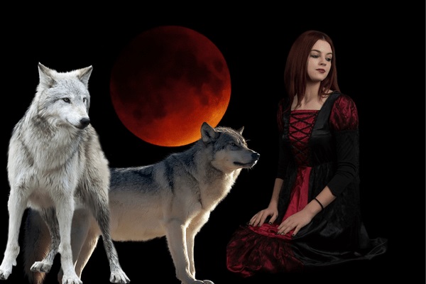 Roselin with the Blood Moon Pack The Lycan Queen